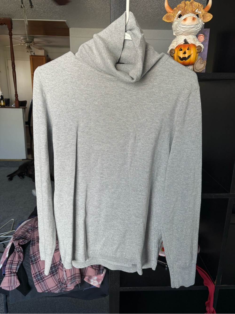 Talbots Light Gray Women's Turtleneck Sweater